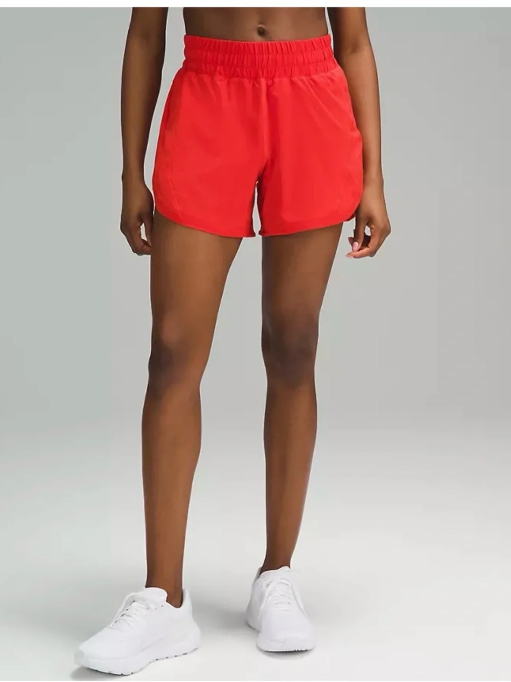 Lululemon Track that High-Rise Lined Short 5” in Hot Heat